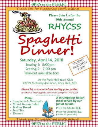 2018 Spaghetti Dinner in Rock Hall MD