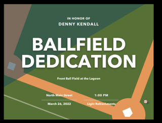 Ball Field Dedication